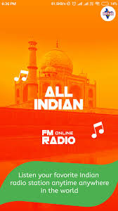 Radio broadcasting began in june 1923 during the british raj with programs by the bombay presidency radio club and other radio clubs. Online All Indian Radio Channel India Fm Live Pour Android Telechargez L Apk