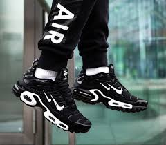 Black And White Nike Air Max Plus Nike Air Max Plus White Black Nike Shoes Air Max Nike Air Max Plus Nike Air Max