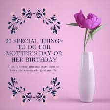 This party is just full of ideas that would be perfect for any spring time event! 20 Special Things To Do For Mother S Day Or Her Birthday Holidappy