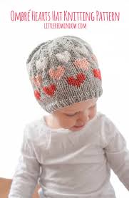 1 st row s1, knit to end. Fair Isle Ombre Heart Hat Knitting Pattern Little Red Window