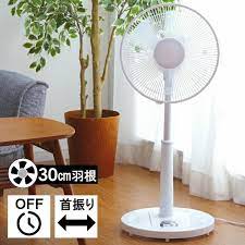 楽天 扇風機 おしゃれ リビング扇風機押しボタン 風量3段階 切タイマー付き 30cm羽根 首振り シンプル 5枚羽根 夏 ホワイトの売れ筋人気ランキング商品 リビング 扇風機 リビング シンプル