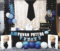 Boss Baby Theme Party Design Craft Others On Carousell Baby Birthday Party Boy Baby Birthday Party Baby Boy 1st Birthday Party