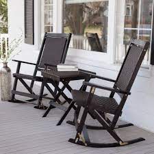 willow bay folding resin wicker rocking chair set dark espresso patio furniture walmart com veranda mobel moderne terrassen veranda stuhle
