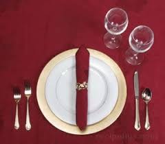 The dinner knife and fork are placed parallel on either side of the table mat (forks on the left, knives on along with setting a table professionally, you should look professional too. Table Settings Formal Casual Or Buffet How To Cooking Tips Recipetips Com