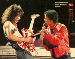 Eddie Van Halen And Michael Jackson 1984 Van Halen Michael Jackson Eddie Van Halen