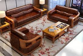 It continues to be a popular sofa design today. Buy Modern Style Teak Wood Leatherite Sofa Online Teaklab