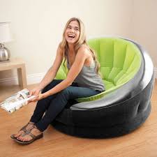 Intex Empire Inflatable Blow Up Lounge Dorm Camping Chair For Adults Lime Green Inflatable Chair Inflatable Sofa Chair