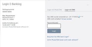 Login Mit Phototan Oder Sms