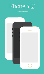 38 Iphone Mockup Templates For App Web Designers Iphone 5s Flat Design Psd Iphone Mockup Template Design Design Freebie