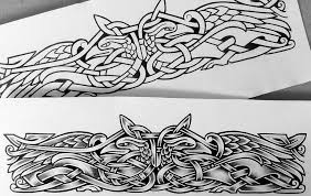 Two Ravens Armband By Tattoo Design On Deviantart Armband Tattoo Design Arm Band Tattoo Nordic Tattoo