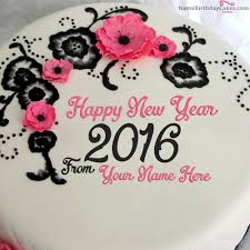 Best New Year 2016 Cake With Name Happy Birthday Cake Images Best New Year Wishes Cake Name