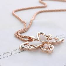To revisit this article, visit my profile, thenview sav. Buy Rose Gold Acrylic Crystal Big Butterfly Long Chain Pendant Necklace Free Shipping No Tax Woopshop