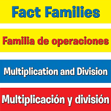 Multiplication And Division Fact Families Pocket Chart English Spanish