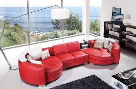 Cazenovia 81.63 wide reversible sofa & chaise with ottoman. Modern Red Leather Sectional Sofa With Chaise Modern Living Room Los Angeles By Eurolux Furniture Houzz