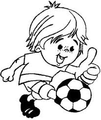 Jarvis Varnado: Boy Kicking a Soccer Ball - Kids Coloring Pages ...
