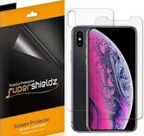 [3 Front & 3 Back] Supershieldz for Apple iPhone XS Max (6.5") [Front +  Back] Full Body Screen Protector, Supershieldz Anti-Bubble High Definition  ...
