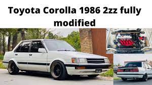 It was designed by yamaha and equipped with a multi point injection (mpi). Toyota Corolla 1986 Fully Modified In Pakistan With 2zz Engine Corolla Gt For Sale Youtube