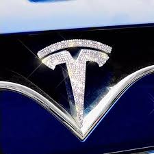 Bling Tesla Logo Front Grille Rear Trunk Emblem Made W Rhinestone Cry Carsoda