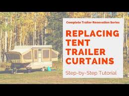 2020 coleman pop up camper. Tent Trailer Curtain Replacement Rv Pop Up Tent Trailer Renovation Youtube In 2020 Pop Up Tent Trailer Tent Trailer Pop Up Trailer