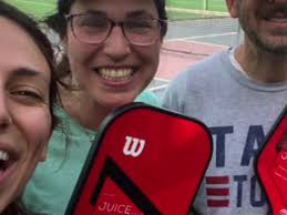 Here from Long Island enjoying a game with our daughter and chatan the week  before their wedding! There’s nothing like a competitive Pickleball Game  with your kids 😃 Edan Tamler Rachel 'Ray' Kay Elana ...