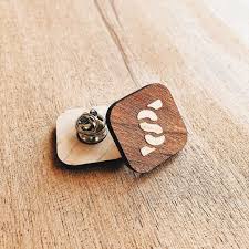 We Engraved Some Custom Wooden Pins For The Fine Folks Over At Socialfiber You Can Pick Up One Of These On Their Site Along W Rings For Men Wooden Engraving