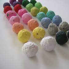 Seed Bombs Every Color In The Rainbow Plantable Paper Balls Made Of Recycled Paper Flower Seeds Ecofriendly Spring Wedding Favor Seed Bombs Plantable Paper Paper Flowers