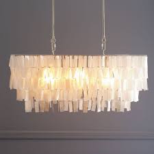 Capiz Rectangle Chandelier