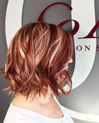 Red And Blonde Highlight Lowlight Hair By Kristine Norris Lob Haircut Red Hair With Blonde Highlights Blonde Hair With Highlights Red Blonde Hair