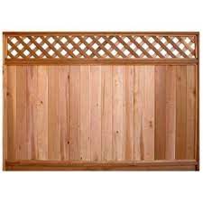Wooden fence panels help define the borders of your outdoor space for privacy, shade, and protection. Taiga Building Products 6 Ft X 8 Ft Cedar Fence Panel With Diagonal Lattice Top Lowe S Canada