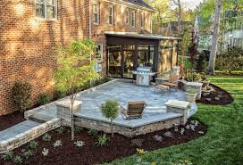 From your front yard and entryway to a custom walkway to your backyard, pavers are the best way to go. 75 Beautiful Concrete Paver Patio Pictures Ideas December 2020 Houzz