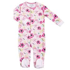 Sleepwear Robes Kushies Cotton Baby Pajamas Girls Footed