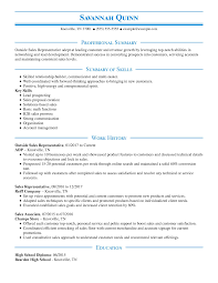 Sales representatives are either inside or outside sales reps. Outside Sales Representative Resume Example Myperfectresume