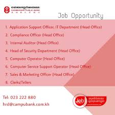 Legal address of credit organization (head office). Khmerjob Cambodian Public Bank Looking For Facebook