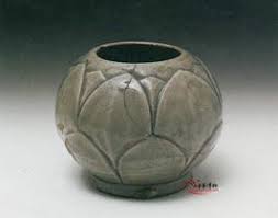 五代越窯青釉蓮花紋水丞 中華博物 chinese art art decor