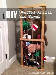 Diy Stuffed Animal Zoo Tower Stuffed Animal Storage Diy Stuffed Animal Storage Zoo Animals
