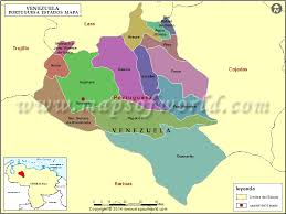 Até o ano de 1959, a nação era agrupada por províncias ou regiões naturais, depois passou a ser por distritos administrativos. Mapa Del Estado Portuguesa Estado Portuguesa Venezuela