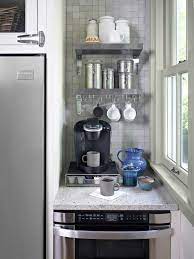 Small kitchen coffee bar ideas. Corner Coffee Bar Ideas For Small Spaces Novocom Top