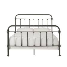 Mainstays farmhouse metal bed, king size bed frame, grey Homesullivan Calabria Grey Queen Bed Frame 40e411bq 1gabed The Home Depot