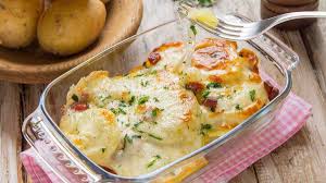 Gratin De Pommes De Terre Au Jambon Et A La Mozzarella Recettes Faciles Recette En 2020 Gratin Pomme De Terre Gratin De Pommes Recettes De Cuisine