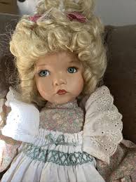 1998 Ashton-Drake "Melissa" Porcelain Doll Victorian Vanity Collection W/  Stool Paige Pudding Dinky Excellent Dinkums