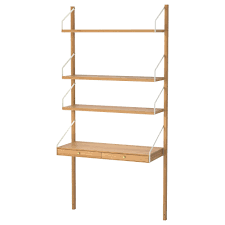 Svalnas Wall Mounted Storage Combination Bamboo Ikea Ikea Ikea Svalnas Wall Mounted Shelves