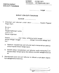 Oleh karena itu anda perlu membuat surat permohoan cuti. Contoh Surat Cuti Tahunan Contoh Surat