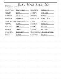 Give a prize to whoever finishes first or to whoever unscrambles the most in a certain amount of time. Elephant Baby Shower Games Baby Word Scramble Game Answer Etsy In 2021 Baby Shower Wording Printable Baby Shower Games Baby Words