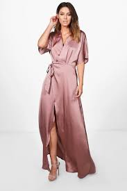 Boutique Kimono Maxi Satin Bridesmaid Dress Boohoo Kimono Maxi Dress Maxi Dress Womens Maxi Dresses