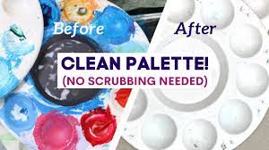 The Easiest Way To Clean Acrylic Paint Palette (No Scrubbing!) - Youtube