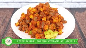 Sate ini bukanlah makanan utama, biasanya dijadikan makanan pendamping bubur ayam atau soto. Sambal Goreng Kentang Ati Ampela Tanpa Santan
