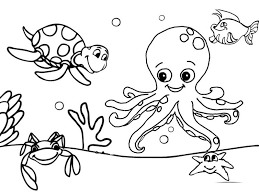 Free printable octopus coloring pages for kids. Octopus Coloring Pages For Kids Ahliahzuhairi