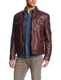 Kenneth Cole Reaction Men S Faux Leather Moto Jacket Burgundy X Large Leather Jacket Men Faux Leather Moto Jacket Leather Jacket