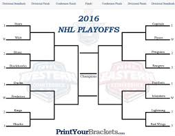 Nhl Playoff Brackets Form Printable Nhl Playoff Bracket