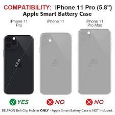 Inside, a soft microfiber lining helps protect your iphone. Belt Clip Holster Compatible With Apple Smart Battery Case For Iphone 11 Pro 5 8 Smart Case Not Included Buy Online At Best Price In Uae Amazon Ae